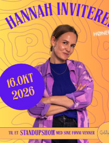 Hannah inviterer, standup-kveld med Hannah Lerfaldet